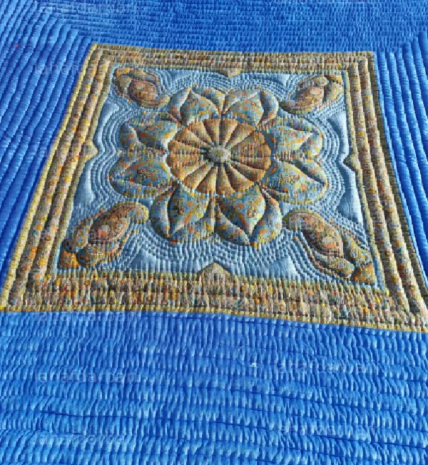 لحاف کرسی مخمل ترمه طرح ترنج