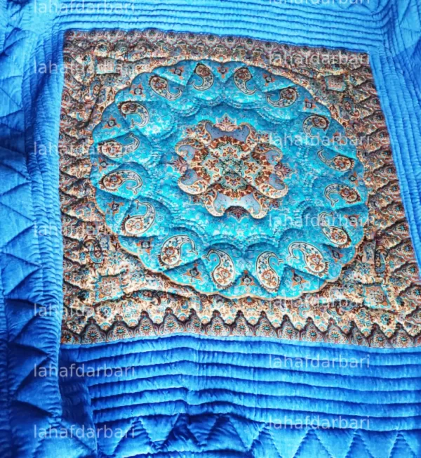 لحاف کرسی مخمل طرح نسترن